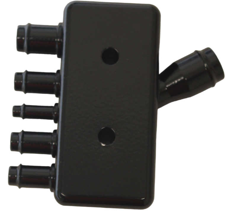 86-87 Turbo Buick 89 Turbo Trans Am Vacuum Block w/Brake Conversion - Billet Aluminum - Black
